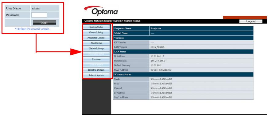 OPTOMA EW420 - Important - 2