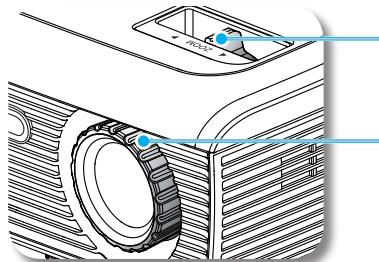 OPTOMA EW531 - Réglage du Zoom/Mise au point du Projecteur - 1