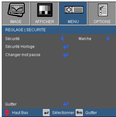 OPTOMA EW531 - REGLAGE | Securite - 1