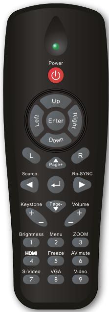 OPTOMA EW536 - Télécommande - 1