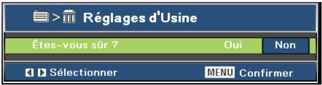 OPTOMA EW631 - Réglages d'Usine - 1