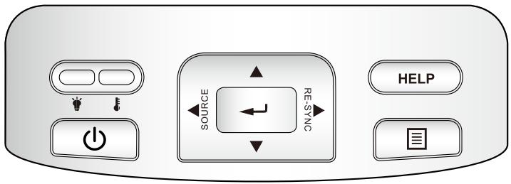 OPTOMA EW675UT - Panneau de commandes - 1