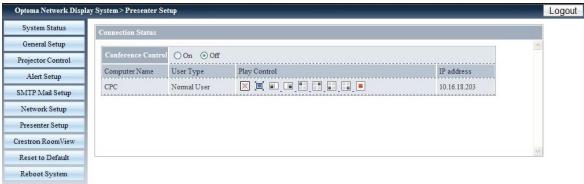 OPTOMA EW695UTis - Configuration de Presenter - 2