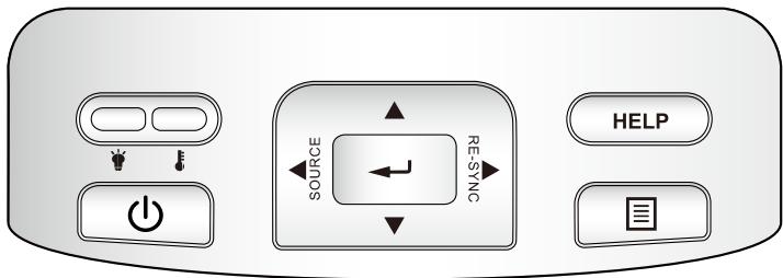 OPTOMA EW695UTis - Panneau de commandes - 1