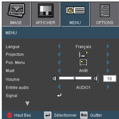 OPTOMA EW766 - MENU - 1