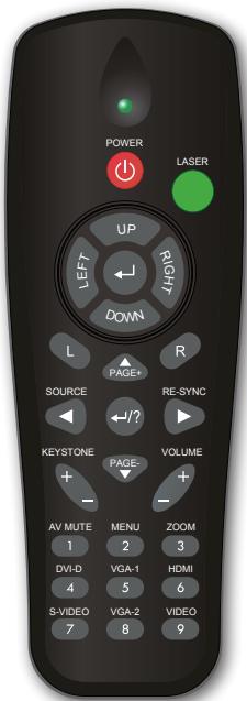 OPTOMA EW766 - Télécommande - 1