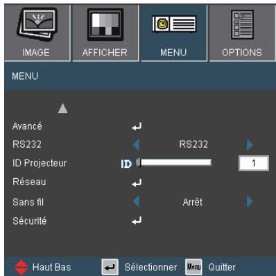 OPTOMA EW766 - MENU - 1
