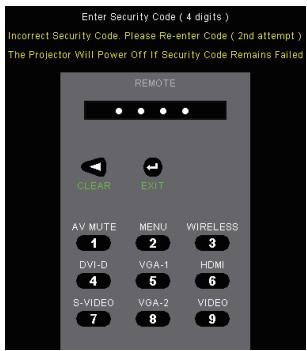 OPTOMA EW766 - REGLAGE | Securite - 3