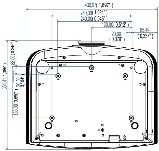 OPTOMA EW775 - Installation au plafond - 3