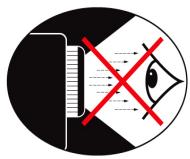 OPTOMA EW775 - Avertissements de sécurité pour les yeux - 1