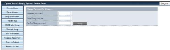 OPTOMA EW865 - Configuration des alertes - 1