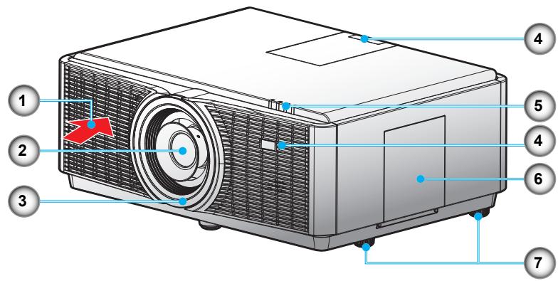 OPTOMA EW865 - Aperçu du produit Unité principale - 1