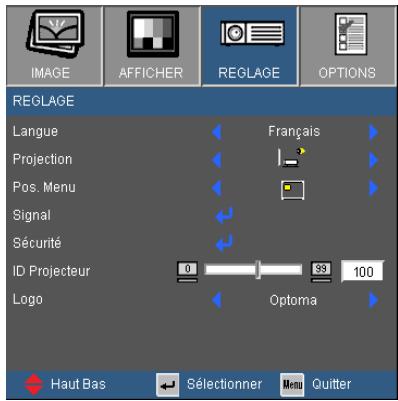 OPTOMA EX521 - MENU - 1