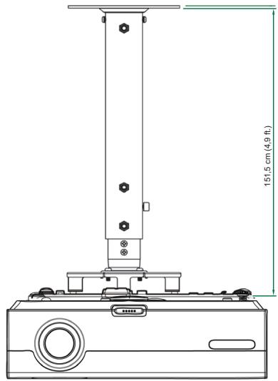 OPTOMA EX530 - Installation au plafond - 1