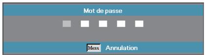 OPTOMA EX530 - Changer mot passe - 1