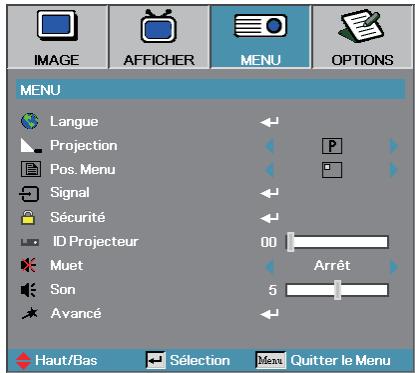 OPTOMA EX530 - MENU - 1