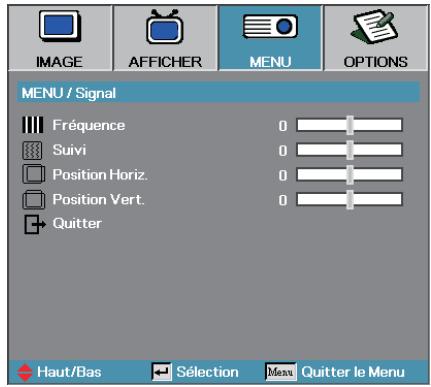OPTOMA EX530 - MENU | Signal - 1