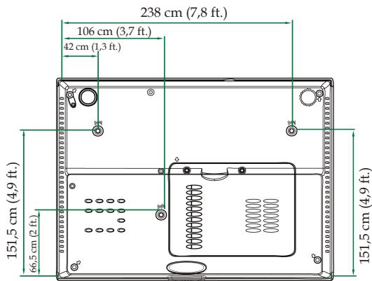 OPTOMA EX532 - Installation au plafond - 4