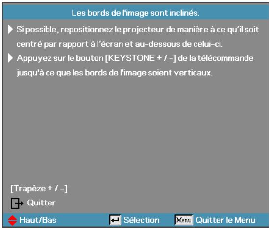 OPTOMA EX532 - Des bords de l'image sont inclinés - 2