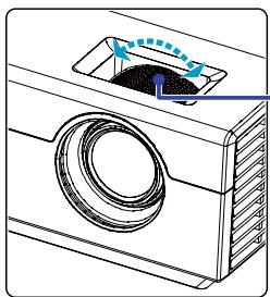 OPTOMA EX532 - Réglage de la mise au point (Série Zoom fixe) - 1