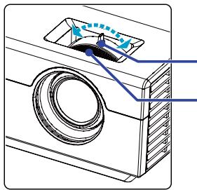 OPTOMA EX532 - Réglage du Zoom / Mise au point (Série Zoom) - 1