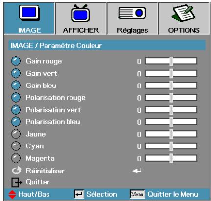OPTOMA EX532 - IMAGE | Paramètre Couleur - 1