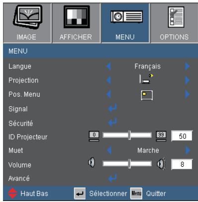OPTOMA EX536 - MENU - 1