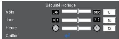 OPTOMA EX536 - Sécurité Horloge - 1