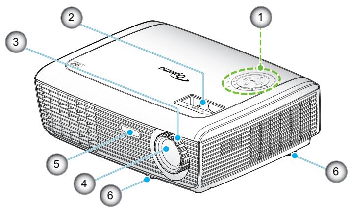 OPTOMA EX538 - Vue d'ensemble du produit - 1