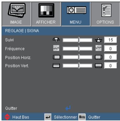 OPTOMA EX538 - REGLAGE | Signa - 1
