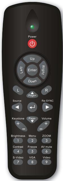 OPTOMA EX538 - Télécommande - 1