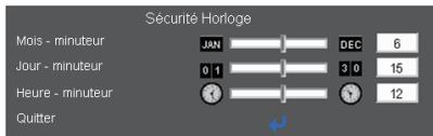 OPTOMA EX540 - Sécurité Horloge - 1