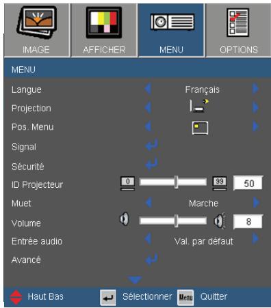 OPTOMA EX540i - MENU - 1