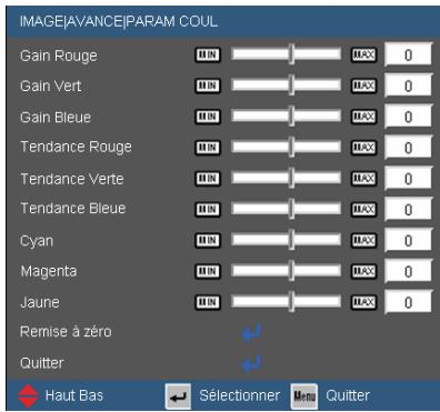 OPTOMA EX540i - Avance | Param Coul - 1