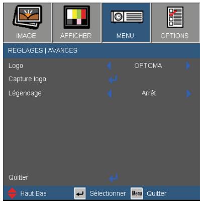 OPTOMA EX540i - MENU | Avancé - 1