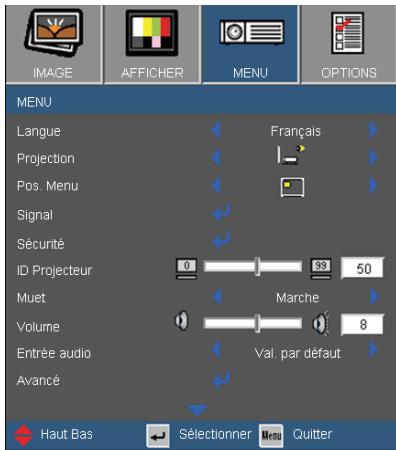 OPTOMA EX542i - MENU - 1