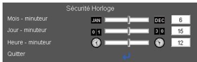 OPTOMA EX542i - Sécurité Horloge - 1