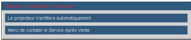 OPTOMA EX542i - ? Messages de l'écran - 2