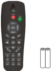 OPTOMA EX550 - Contenu de l'emballage - 5
