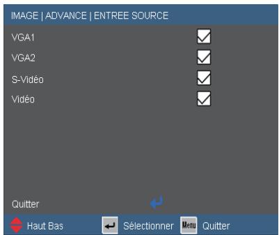 OPTOMA EX612 - Avancé | Entree Source - 1