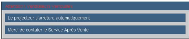 OPTOMA EX612 - ? Messages de l'écran - 2