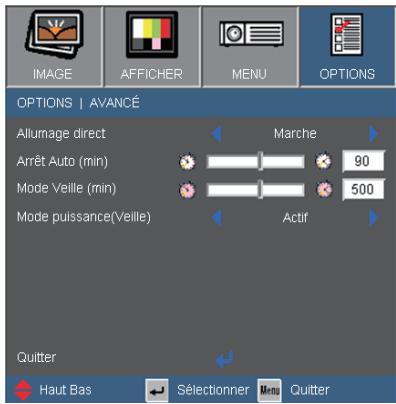 OPTOMA EX612 - OPTIONS | Avancé - 1