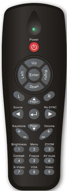 OPTOMA EX612 - Télécommande - 1