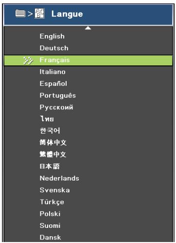 OPTOMA EX631 - Langue - 1