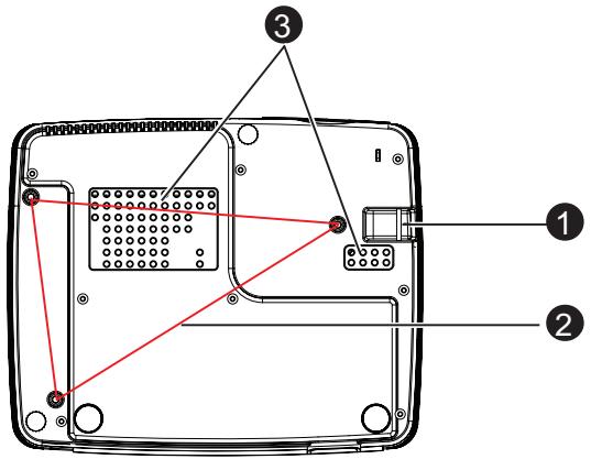 OPTOMA EX631 - Vue de dessous - 1