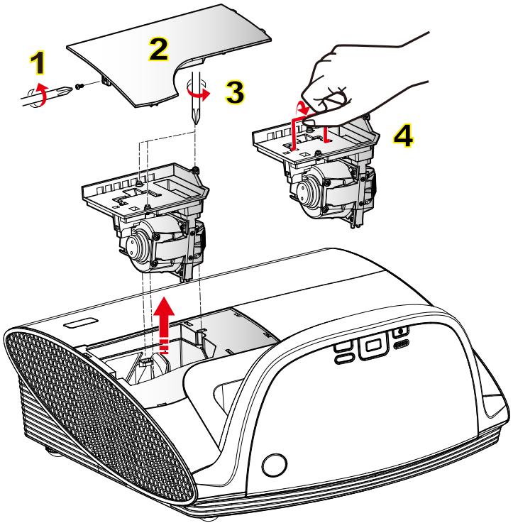 OPTOMA EX685UTis - CAUTION! - 2