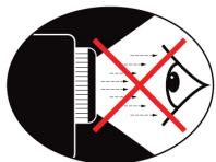 OPTOMA EX765 - Avertissement de sécurité pour les yeux - 1
