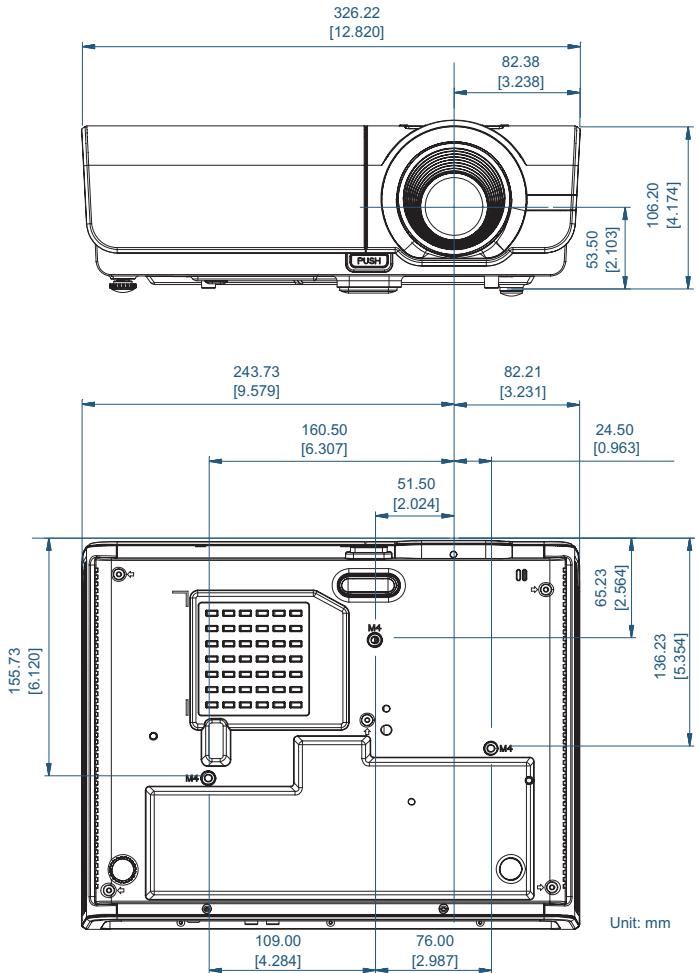 OPTOMA EX779i - Installation au plafond - 1
