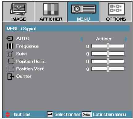 OPTOMA EX779i - MENU | Signal - 1
