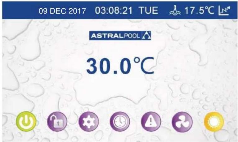 09 DEC 2017 03:08:21 TUE 17.5°C ASTRALPOOL 30.0°C